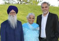 Barj with his father and mother